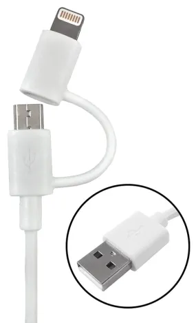 Zenith PM1002MU8ADP Charging Cable, White, 3 ft L :CD: QUANTITY: 1